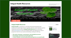 Desktop Screenshot of integralhealthresources.com