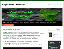 Tablet Screenshot of integralhealthresources.com